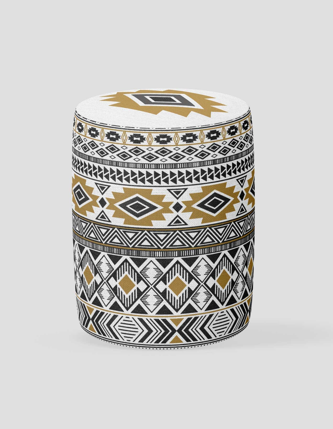 POUF-SH-104 بف دائري قماش بتصميم عصري – موديل 104