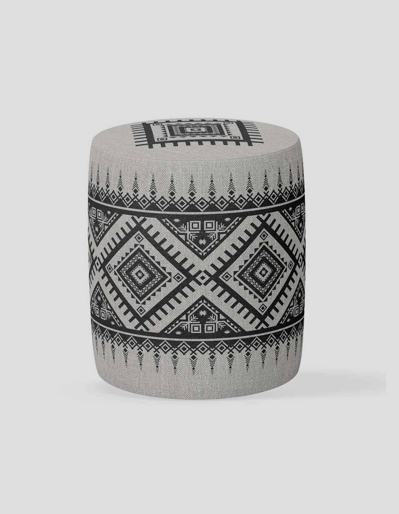 POUF-SH-139 بف دائري قماش بتصميم عصري – موديل 139