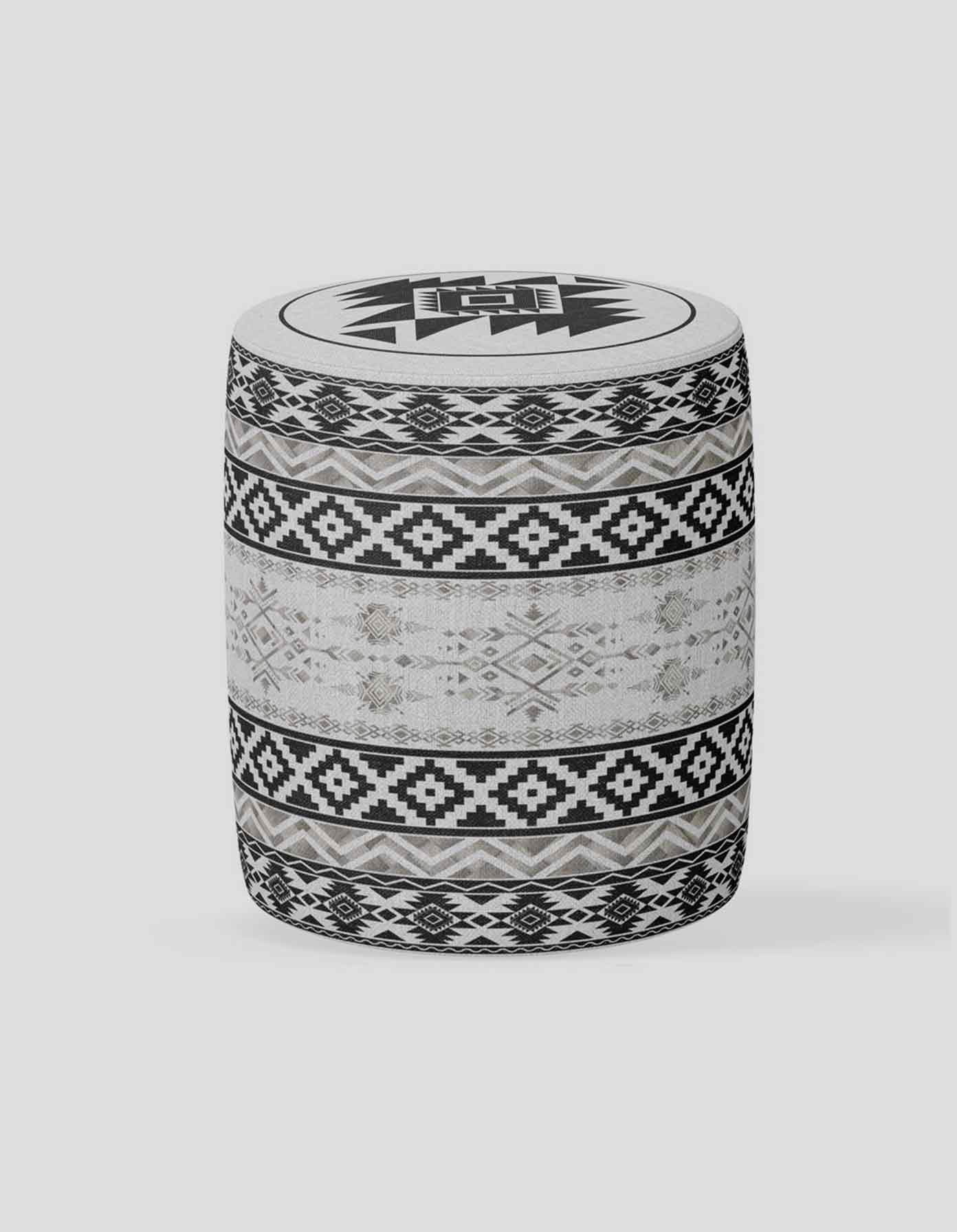 POUF-SH-157 بف دائري قماش بتصميم عصري – موديل 157