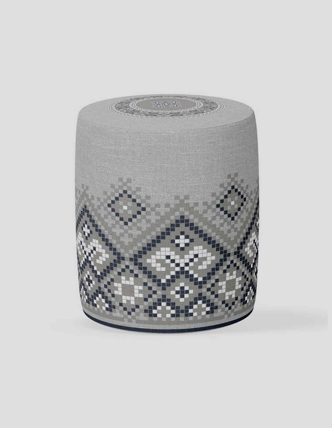 POUF-SH-176 بف دائري قماش بتصميم عصري – موديل 176