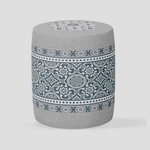 POUF-SH-177 بف دائري قماش بتصميم عصري – موديل 177