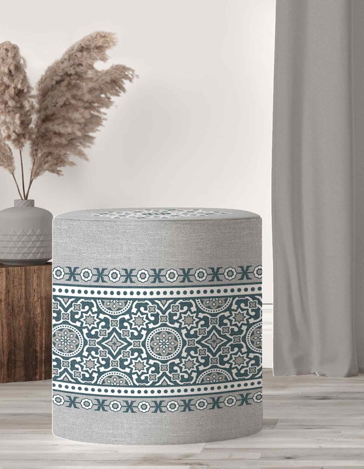 POUF-SH-177_ بف دائري قماش بتصميم عصري – موديل 177