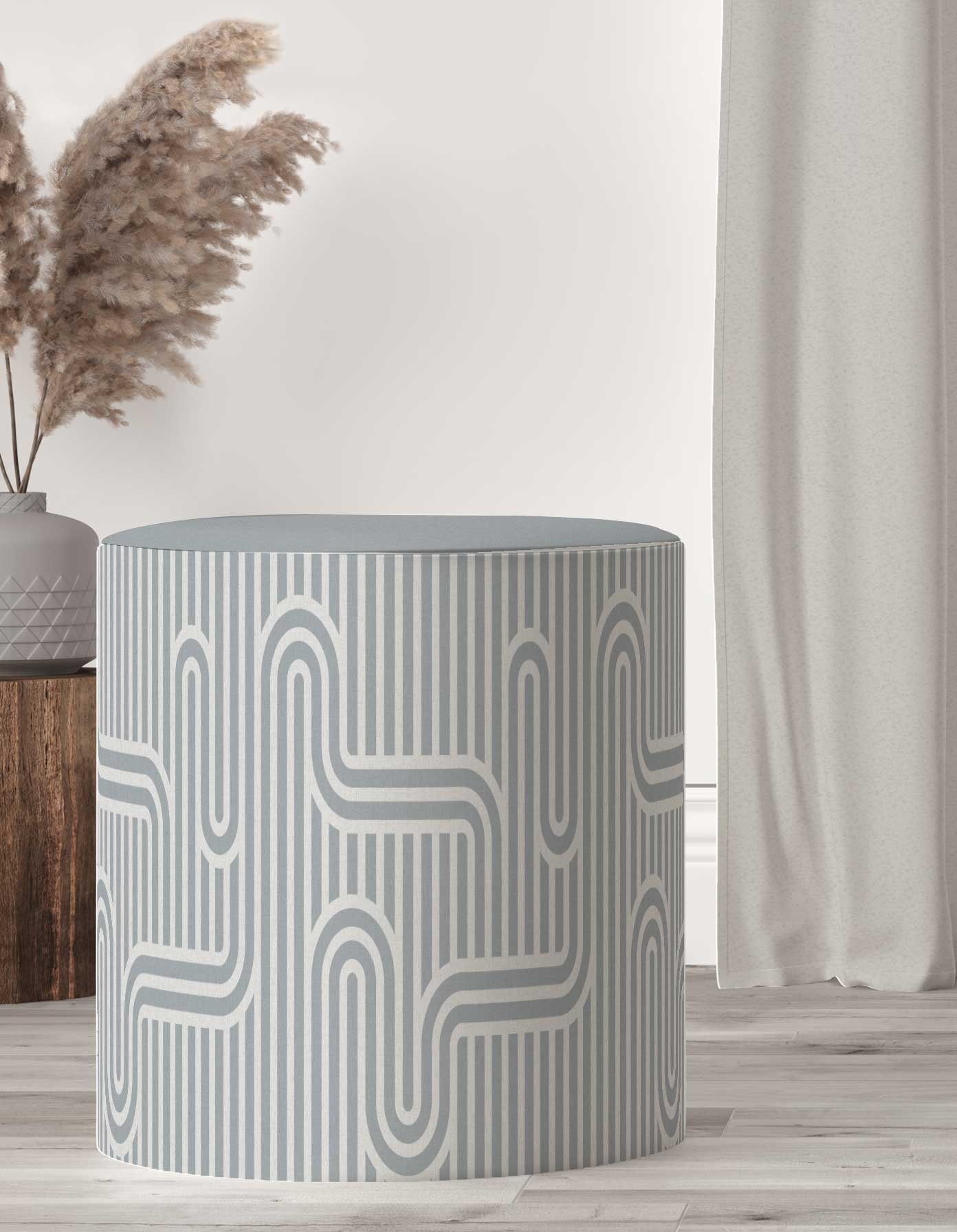 POUF-SH-270_ بف دائري قماش بتصميم عصري – موديل 270