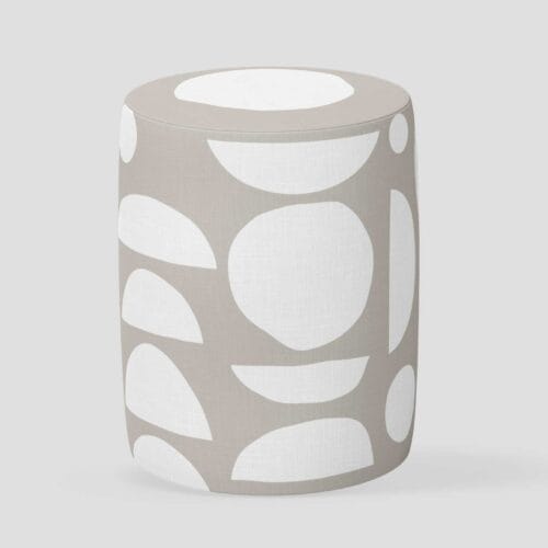 POUF-SH-281 Modern Design Round Fabric Buff - Model 281