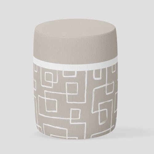 POUF-SH-282 بف دائري قماش بتصميم عصري – موديل 282