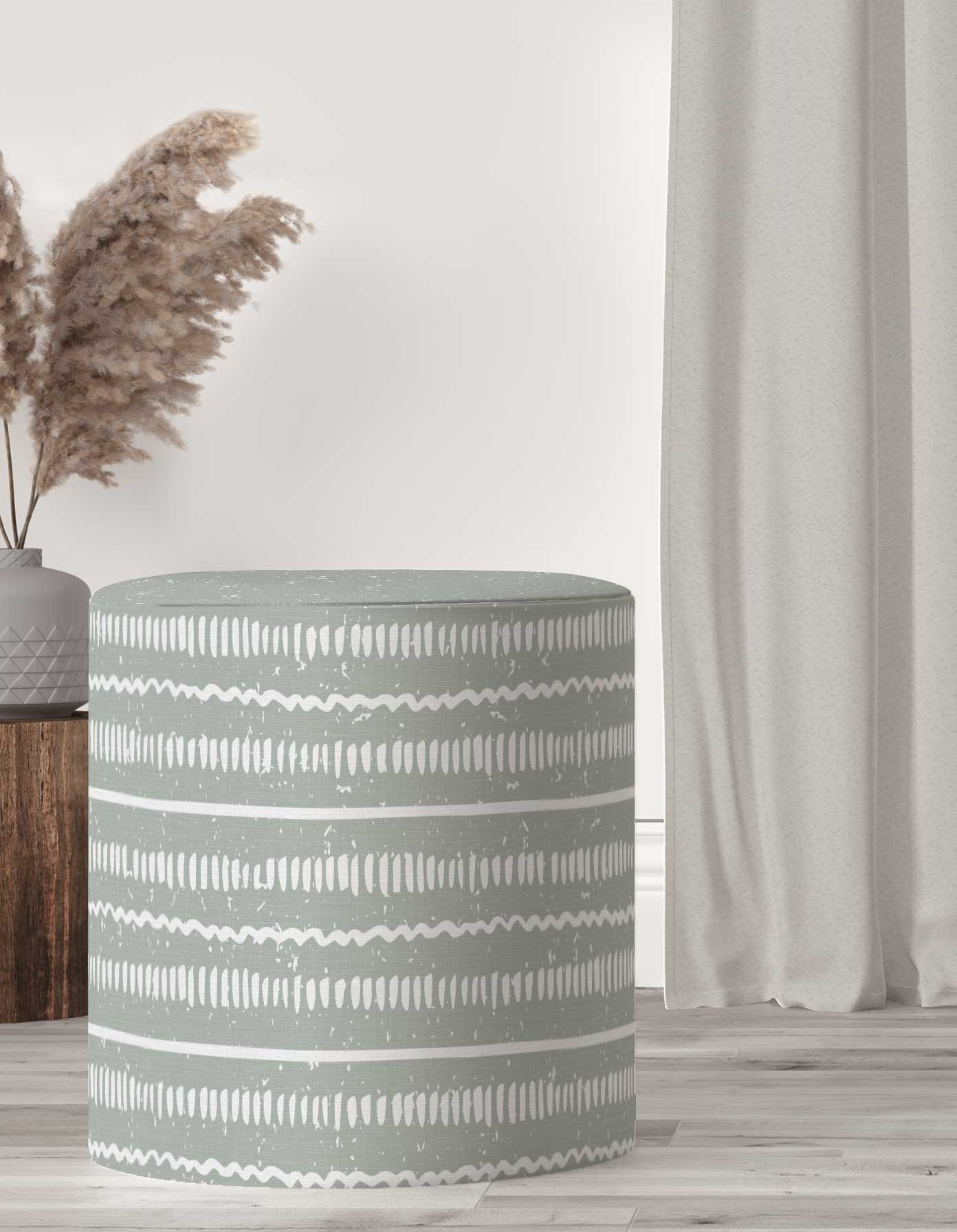 POUF-SH-284_ بف دائري قماش بتصميم عصري – موديل 284