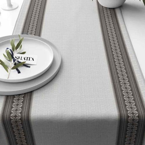 Printed fabric travel runner code 202