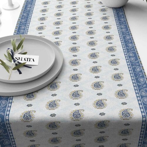 Printed fabric travel runner code 227