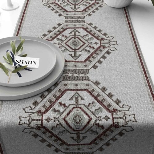 Printed fabric travel runner code 234