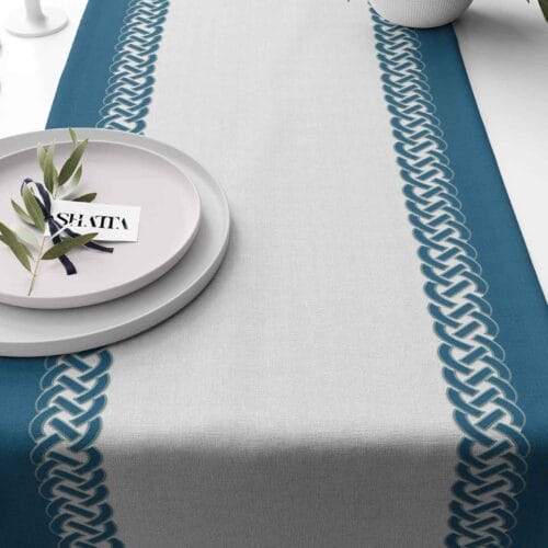 Printed fabric travel runner code 240