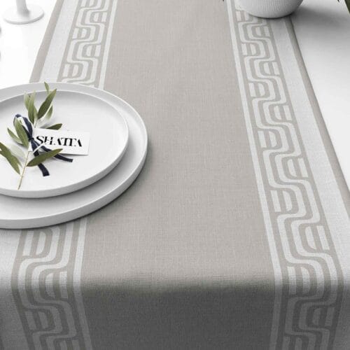 Printed fabric travel runner code 266