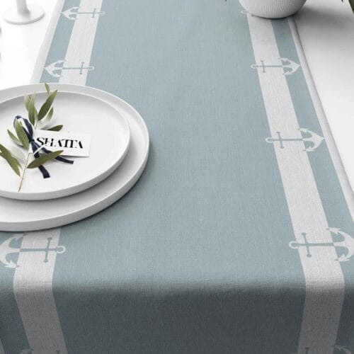 Printed fabric travel runner code 268
