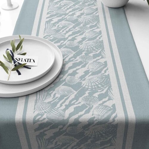 Printed fabric travel runner code 269