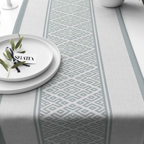 Printed fabric travel runner code 286