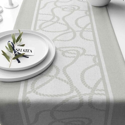 Printed fabric travel runner code 314