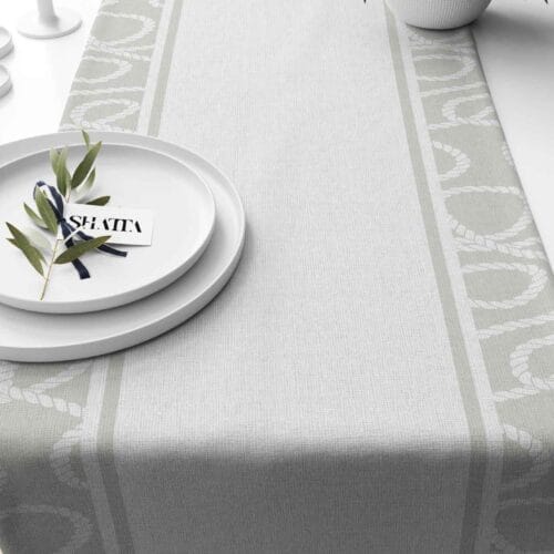 Printed fabric travel runner code 315