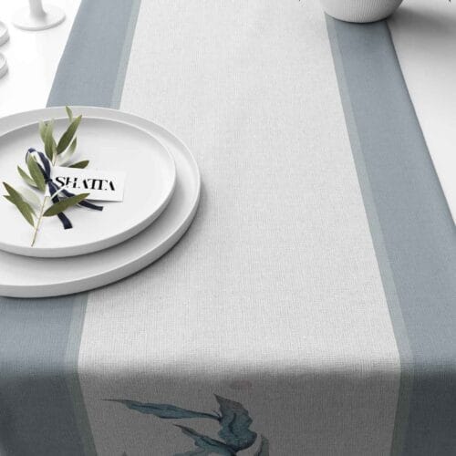 Printed fabric travel runner code 316
