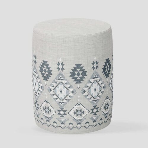 pouf-10 بف دائري قماش بتصميم عصري – موديل 10