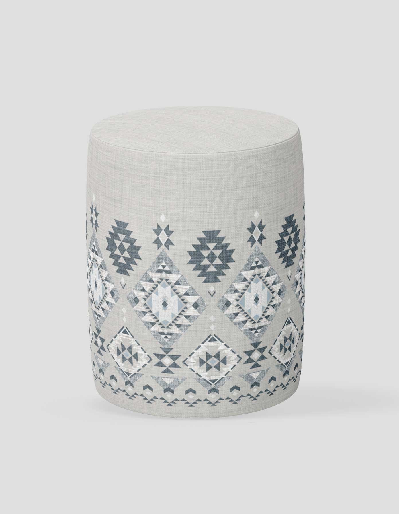 pouf-10 بف دائري قماش بتصميم عصري – موديل 10