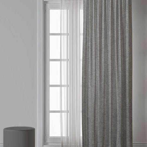 Oslo Chanie Wide Curtain, Grey