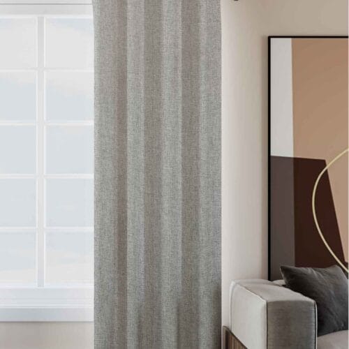 Oslo Chanie Wide Silver Curtain