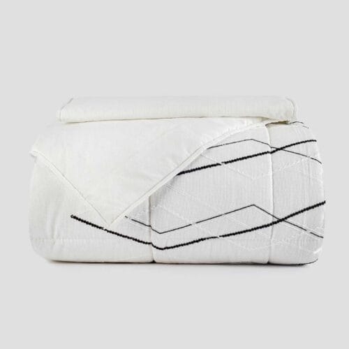 Large Quilted Duvet Set 220X240 Off White Code 9