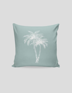 50200206051017 Square Pillow 1017 Tropical Palm Design