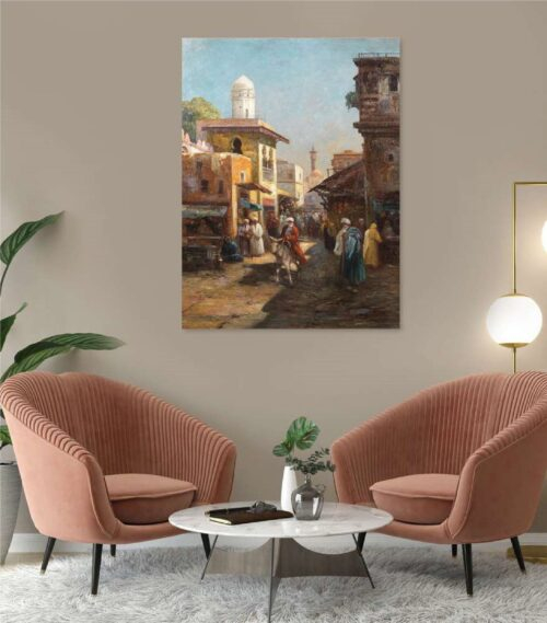 Classic 404 design canvas MDF panel