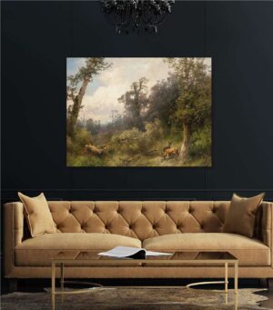 50300110100410 تابلوه قماش تصميم 410 مناظر طبيعية