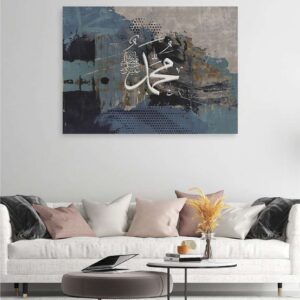 Digital canvas painting Islamic design