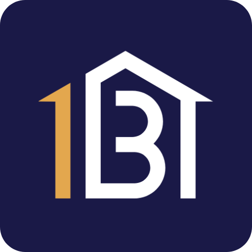Bitalezz logo icon – stylized 1B inside a house symbol representing home furnishing and décor brand in Egypt.