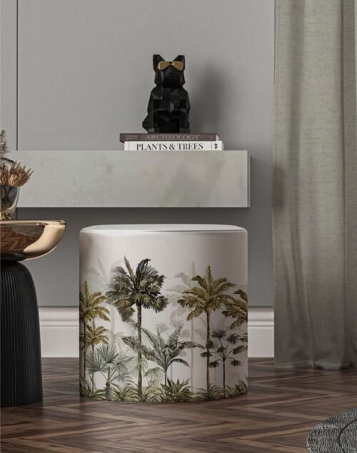 Veron Modern Round Pouf / Design 02
