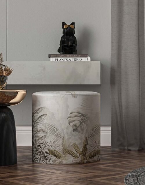 Veron Modern Round Pouf / Design 05