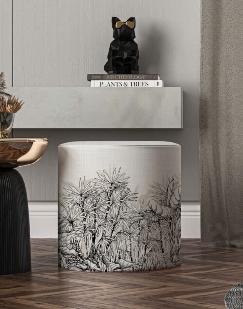 Veron Modern Round Pouf / Design 13