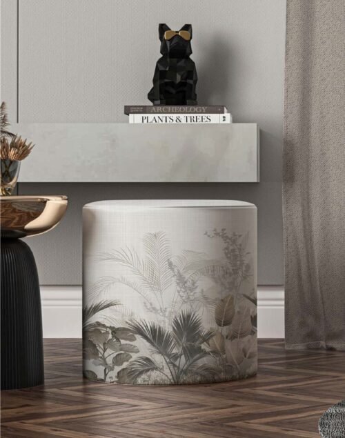 Veron Modern Round Pouf / Design 15