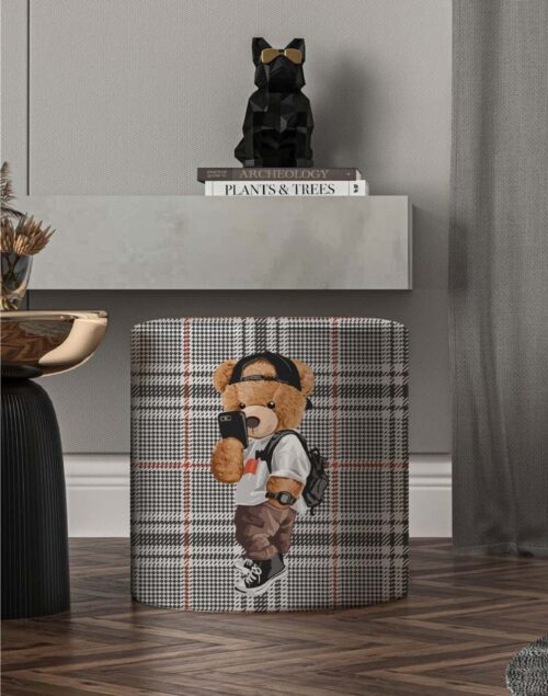 Veron Modern Round Pouf / Design 17