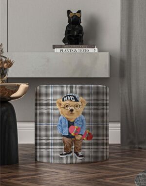 Veron Modern Round Pouf / Design 19