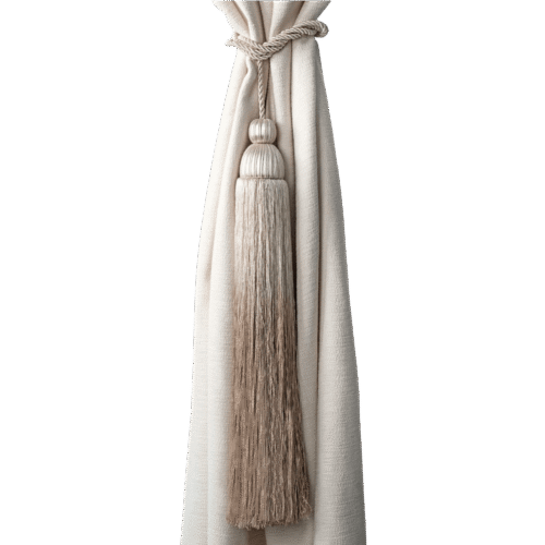 silk double curtain tieback