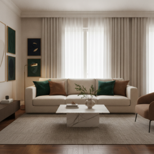 أفكار ديكور مودرن وعصري 3 تصميم صالون راقٍ بأسلوب ديكور مودرن دافئ يجمع بين الأناقة والهدوء من بيتاليز